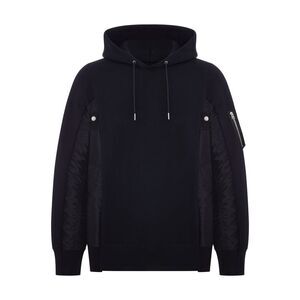 Sacai Men Cotton And Nylon Hoodie